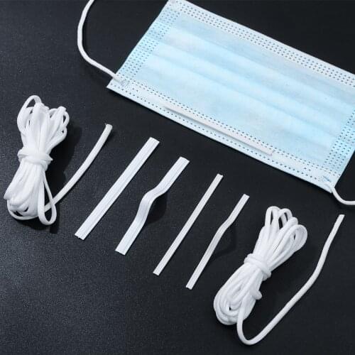 Multiple Sizes Round/Flat Mouth Mask Elastic Band And Positioning Nasal Bridge Strips For Universal Disposable Mask Accessories