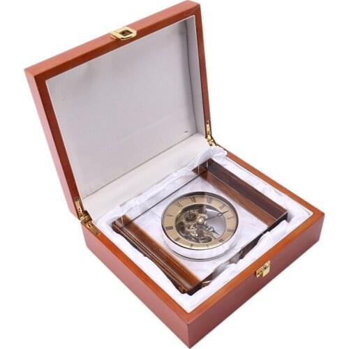 Imitation Crystal Mechanical Clock Decoration Home Decoration Living Room Creative Desktop Crystal Clock American