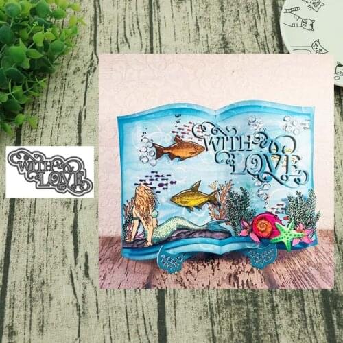 AddyCraft Metal cutting dies cut die mold Coincide letter with love Scrapbook paper craft knife mould blade punch stencils die