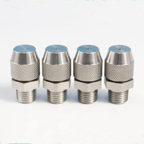 1/4" BSP Male Spray Nozzle Adjustable Stainless Steel Misting Sprinkler for Washing Cleaning Industrial Use