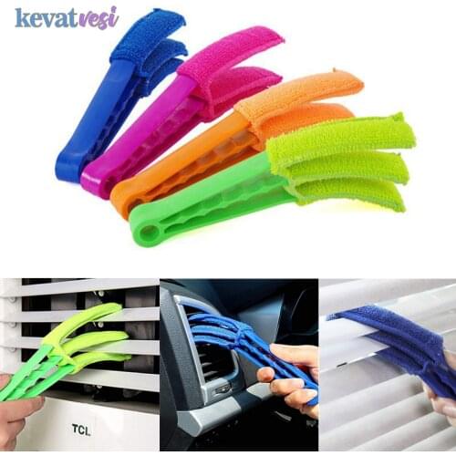 Window Blinds Cleaning Brush Microfiber Air Conditioning Duster Cleaner Removable Venetian Blind Blade Cleaning Cloth Washable
