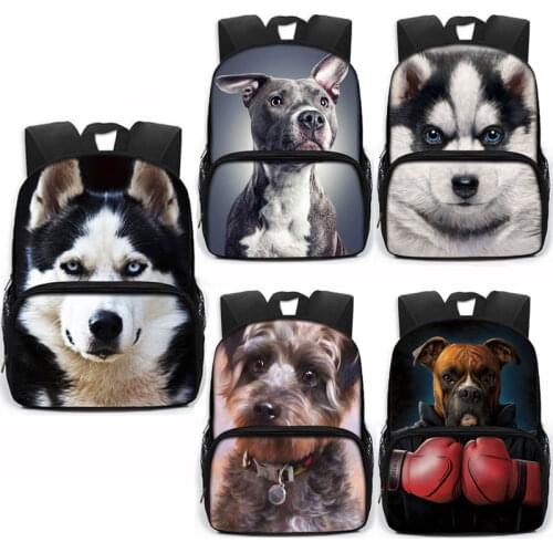 13 Inch Cute French Bulldog School Bag Bad Guilty Dog Kids Kindergarten Bags Boys Girls Backpack for Teenager Schoolbag Bookbag