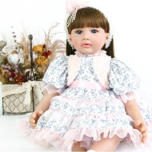 Silicone Reborn Baby Doll Toys 60cm Princess Toddler Babies Like Alive Bebes reborn Girls Brinquedos Limited doll gift toys
