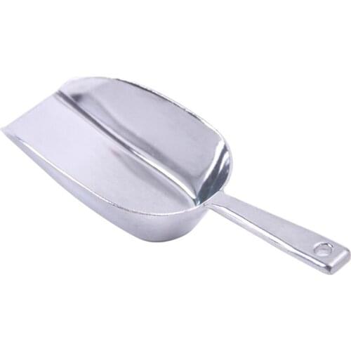 Ice Scoop Hand Shovel for Coffee Bean Aluminum Alloy Party/Bar Buffet Supplies R7RC