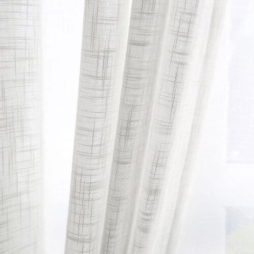 ENHAO Japan Tulle Curtains for Living Room The Bedroom Kitchen Tulle Curtains for Window Voile Curtains Sheer Windows Drape door