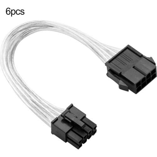 GPU PCI-Express Power Extension Cable PCIe 8 Pin Female To 8 Pin Male Adapter 20cm Supply Extension Cord Tinned Copper