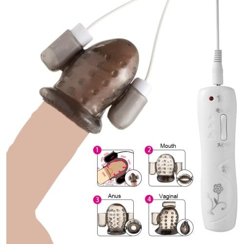 Penis Head Vibrator Glans Trainer Delay Ejaculation Adult Sex Toys For Men Male Masturbator Cock Massager Dual Bullet Vibrators