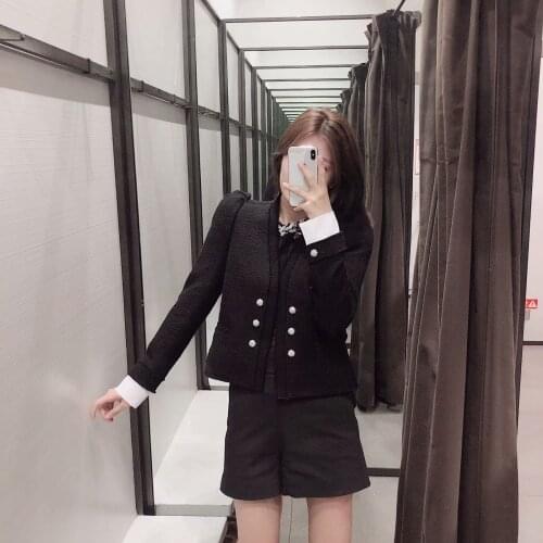 Women jacket new autumn fashion short coat womens temperament commute twill soft office ladies professional coat