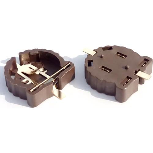10PCS SMD SMT CR1220 CR1225 BS-1220-2 3V BUTTON CELL BATTERY SOCKET HOLDER CASE BOX