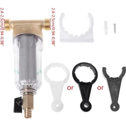 6 Points Front Purifier Copper Lead Water Filter Home Dust Stainless Mesh Faucet