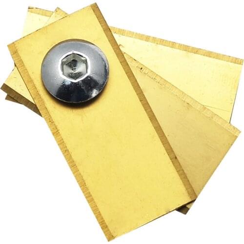 Mowing Machine Accessories 42.5*17.5*0.6mm Stainless Steel Stability for MIIMO DIY Diamond Mower Blade 4 Model Black 30Pcs Tool