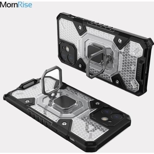 For iPhone 12 Case With Metal Ring Hybrid Rugged Armor Shock Proof Cover For iPhone 12 Pro Max / Mini Mobile Phone Cases