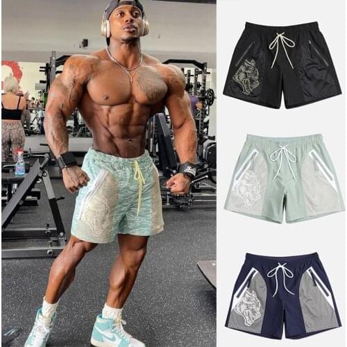2021 summer new basketball sports shorts mens running fitness training 3-point pants breathable fashion casual beach pants