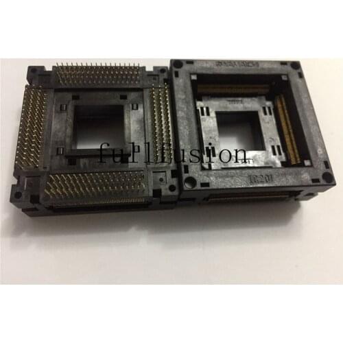 IC201-2084-029 QFP208P 0.5mm Pitch Yamaichi IC Test Socket TQFP208P IC body size 28x28mm Burn in Socket