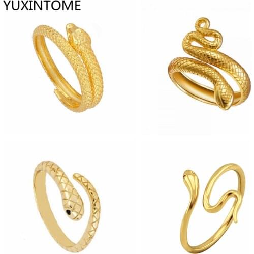Snake Shape Rings for Women Simple Animal Ring Fashion Finger Ring Fine Jewelry Girl Females Lady Gift Party Accessories