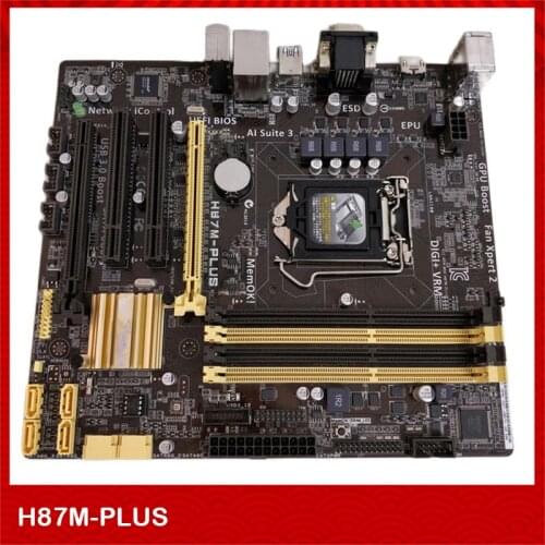 Desktop Motherboard For ASUS H87M-PLUS H87 1150 DDR3 I3 4160 I5 Perfect Test,Good Quality