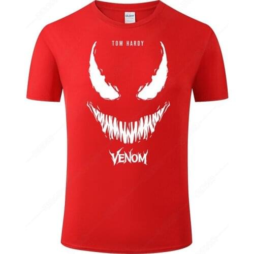 New O-Neck T-shirt For Men Cool Venom Print T Shirt Male Cotton Tee Summer Shirts Unisex Tops Camisetas Hombre Clothes J80