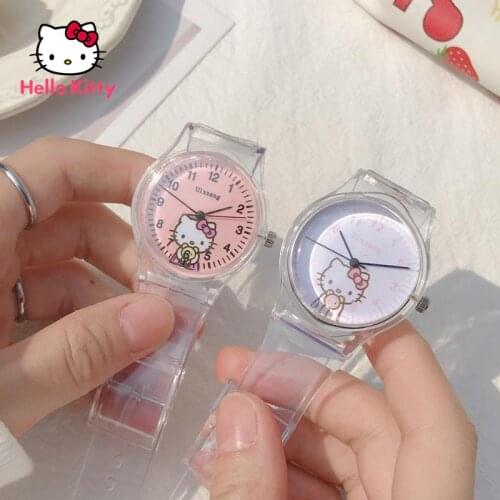 Hello Kitty 2021 New Elementary and Middle School Student Childrens Cute Cartoon Creative Wild Watch Decoration