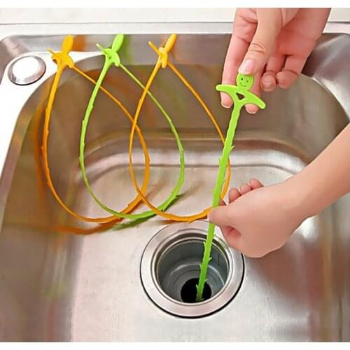 Bathroom Sink Pipe Drain Cleaner Hair Sewer Filter Drain Cleaners Kitchen Sink Filter Strainer Anti Clogging Removal Clog Tools