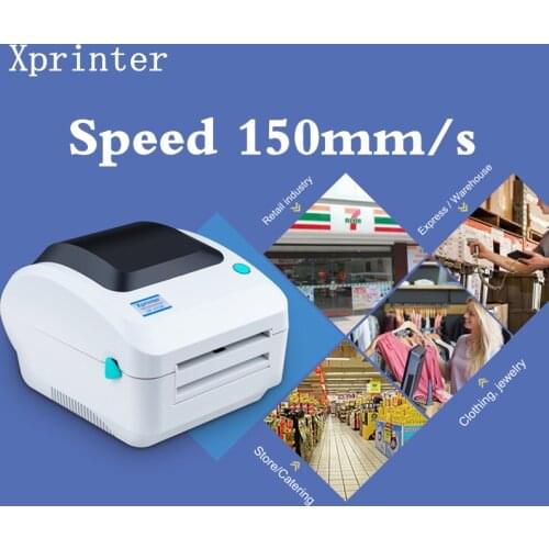 Xprinter XP-470B 20-100mm Width high speed 150mm/s Printer Labels USB For Shipping Lable Printing