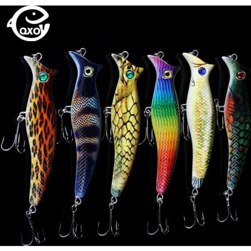 Qxo Popper Shad River Fishing Lure Surface Lure 12cm 20g Whopper Plopper Metal Winter Sea Ice Hard Fishing Goods For Fishing