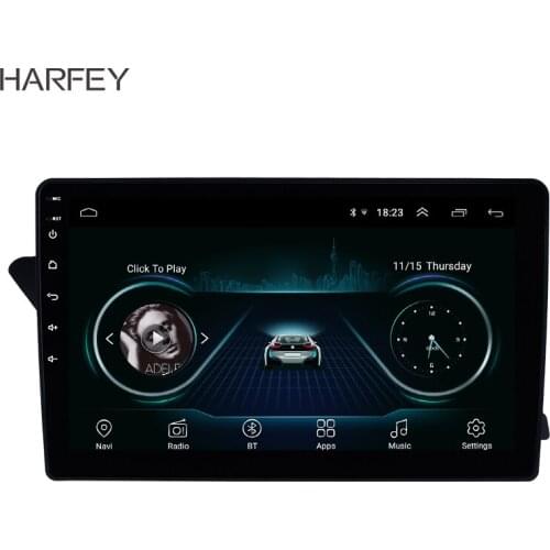 Harfey 10.1"Android 8.1 GPS Navi HD Touchscreen Radio for Audi A4L 2009-2016 with Bluetooth USB WIFI AUX support DVR SWC Carplay