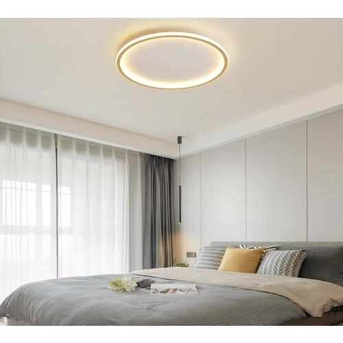 Modern minimalist living room ceiling lamp Nordic Ultra-thin round room study ceiling light iron toilet aisle Ceiling lighting