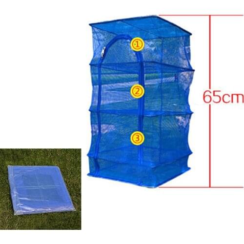 New Arrival 3 Layer Shelf Hang Cage Fish Rack Outdoor Hanging Drying Tableware Food Dry Net