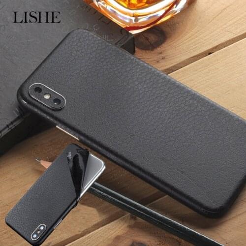 Vinyl Leather Texture Sticker Skins For Xs Max Xr Xs Back Film Thin Protector Protective Cover Adhesive Rear Decorative Sticker