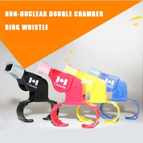 Nuclear-free High Frequency Dolphin Referee Whistle Plastic Finger Ring Skate Survival Soccer Outdoor Football Match Dedicated