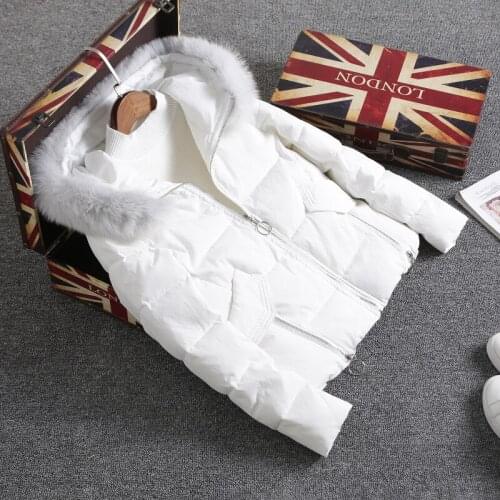 Fur Fox Hooded Parkas Mujer Thick Womens Down Cotton Jacket Feminine Winter Warm Coat Ladies Clothes Hiver 55044020