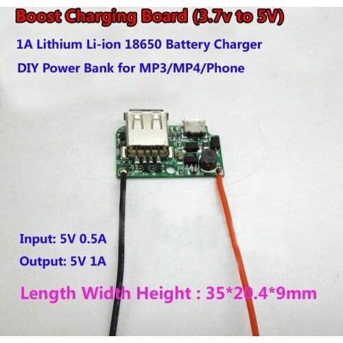 2pcs USB 3.7v lithium lithium ion 18650 battery charger charging module suitable for power bank DIY