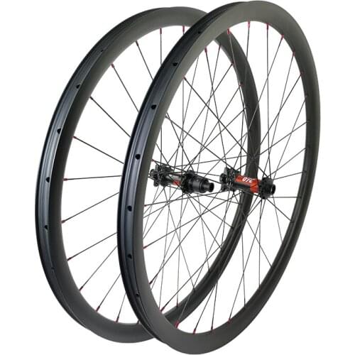 29er Super light 1260g 30mm MTB clincher tubeless straight pull disc BOOST carbon wheels 30mm deep 28H 110mm 148mm DT240 XD XX1