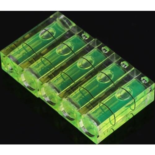 5 Pcs/Set 10x10x29mm Universal VIAL Square Bubble Spirit Level Tripod Measuring Camera