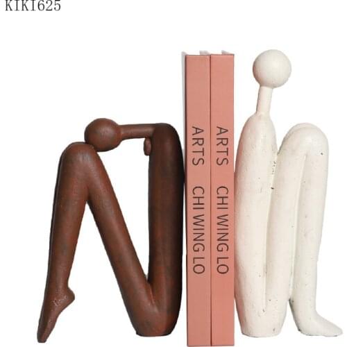 Abstract Figure Sculpture Luxury Resin Figure Bookend Room Office Countertop Handicraft Ornaments Home Decoration Birthday Gift