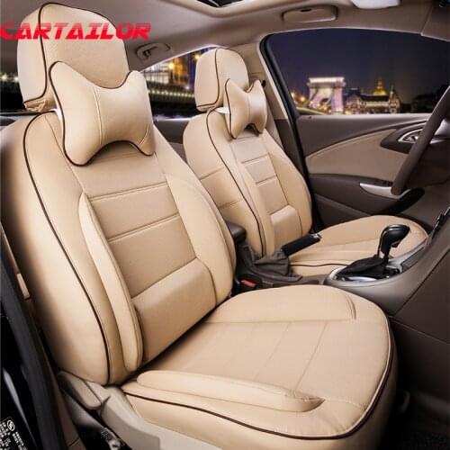 CARTAILOR Cover Seats for Toyota Wish Car Seat Cover PU Leather Seat Covers Set Auto Accessories Custom Fit Car Seat Protectors