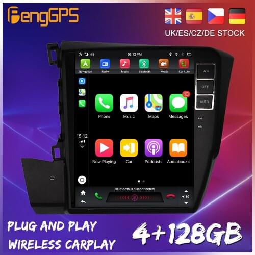 For Honda Civic 9 FB FD 2011 - 2015 Android 9 Carplay Tesla Car Multimedia Player GPS Navigation Auto Radio Stereo DVD HeadUnit