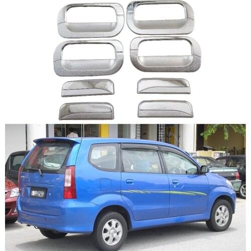 For Toyota F600 F601 AVANZA 2003-2011 of 8Pcs car door handle bowl cover ABS Chrome Accessories Stickers Car Styling