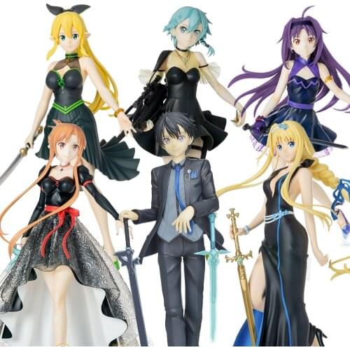 Judai Original Sega LPM Sword Art Online Alicization Kirito Asuna Alice Leafa Sinon Yuuki Ex-Chronicle PVC Action Figure Toys