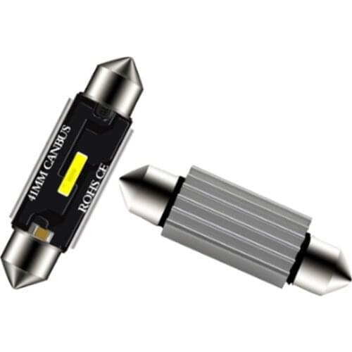 400pcs Festoon 31 36 39 41mm 6500K White C5W CSP-1860 LED Canbus Car Bulb Reading Dome License Plate Door Light Auto Lamp