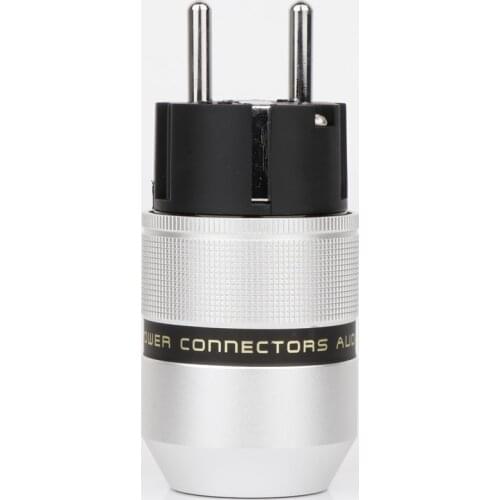HI-End Audio Grade Rhodium plated Schuko male plug HIFI European Power plug DIY Power Cable