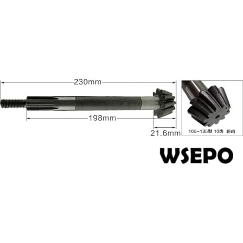 OEM Quality! Driven Bevel Gear Shaft for 178F/186F/L70/L100/188F Diesel Engine Powered Cultivator/Garden Tillers