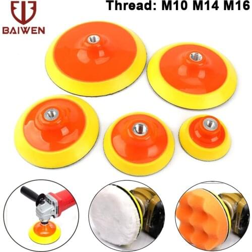 3/4/5/6/7 Inch Hook and Loop Adhesive Backing Plate Soft Edge Sanding Discs for Rotary Polisher Sander Buffing Pads M10 M14 M16