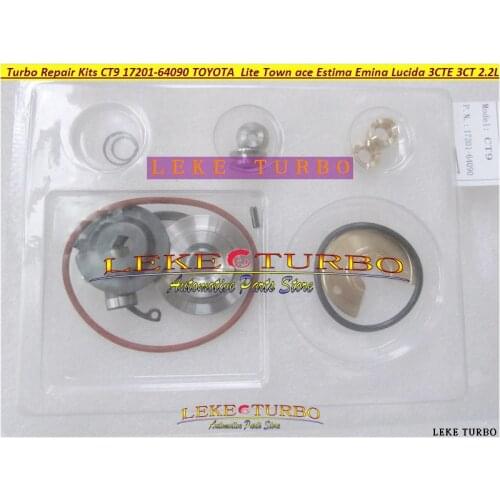 TURBO Repair Kits rebuild kit of CT9 17201-64090 17201 64090 For TOYOTA Lite Townace Town ace Estima Emina Lucida 3CTE 3CT 2.2L