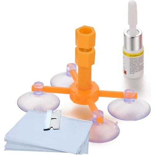 Windshield Repair Kit Quick Fix Car Cracked Glass Windscreen Repair Tool Resin Sealer DIY Auto Window Screen Polishing