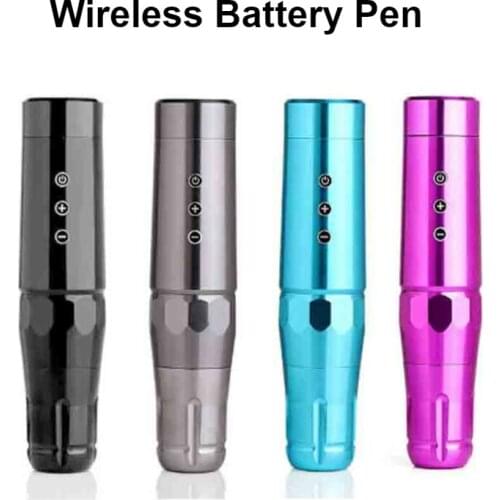 New Wireless Battery Tattoo Pen Rotary Machine Gun Digital Display Swiss Motor Needle Cartridges Tattoo Kit Permanent Makeup Pen