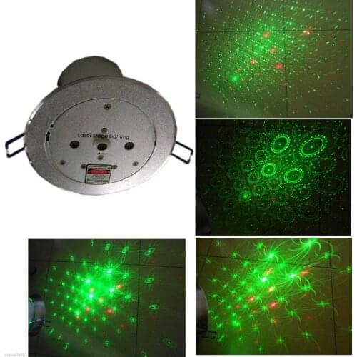 New hot 2 Lens Ceiling Lamp laser light Stage Light DJ Disco Stage 150mW RG recessed Laser DJ Pro Show Lighting