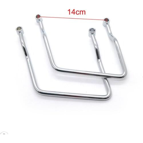 ZORBYZ Chrome 14cm Saddle bag Support Bar Bars Mount Bracket For Honda Shadow Spirit VT750 DC VT Cruiser