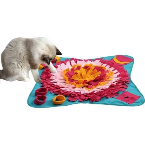 Dogs Snuffle Mat Pet Leak Food Pet Snuffle Mat Slow Feeding Mat Foraging Dog Treat Dispenser Dog Mat Relieve Stress Pad