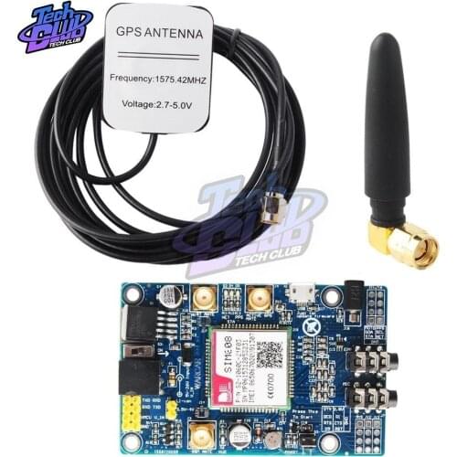 SIM808 Module GSM GPRS GPS Development Board IPX SMA with GPS Antenna for Arduino Raspberry Pi Support 2G 3G 4G SIM Card